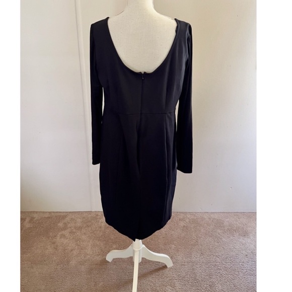Lane Bryant Black Beaded Front Dress Size 16 - Picture 3 of 4